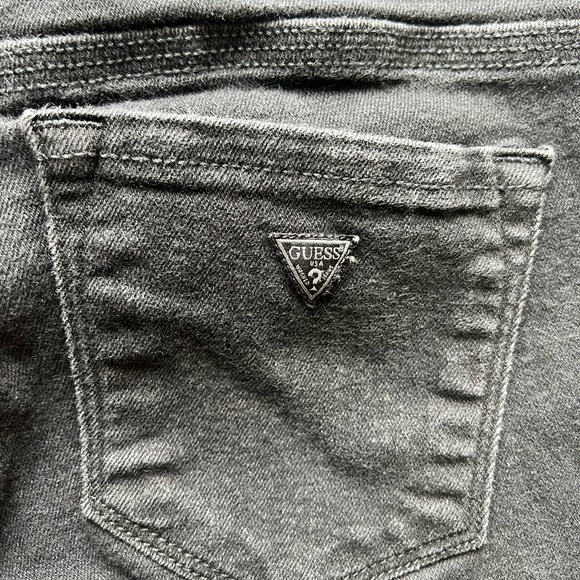 Vintage Black Low Rise Flare Guess Jeans - Picture 2 of 7